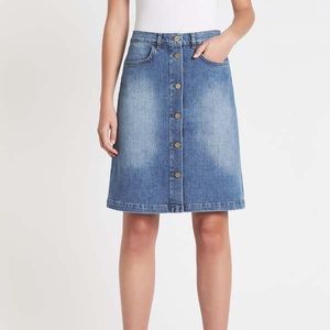 FRAME Denim Vintage Boot Skirt